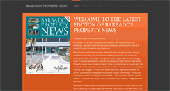 Desktop Screenshot of barbadospropertynews.com